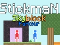 Lojë Stickman Skyblock Parkour në internet