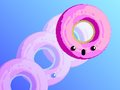 Lojë Donuts që rrokullisen në internet