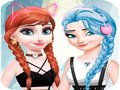 Lojë Elsa dhe Anna Dress Up Makeup  në internet