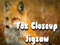 Lojë Fox Closeup Jigsaw në internet