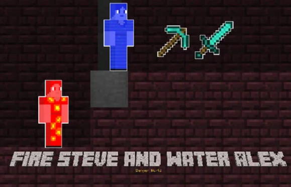 Lojë Zjarri Steve dhe Uji Alex  në internet
