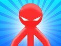 Lojë Red Stickman vs Monster School në internet