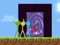Lojë Stickman Parkour Skyland në internet