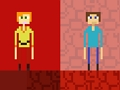 Lojë Stickman Steve vs Alex Nether në internet