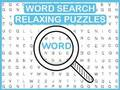 Lojë Puzzles relaksuese të kërkimit të fjalëve  në internet