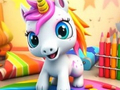 Lojë Libër për t'u ngjyrosur: Unicorn  në internet