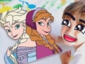 Lojë Libri i Ngjyrosjes: Frozen  në internet