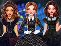 Lojë Stili i të famshëmve të së mërkurës Addams  në internet
