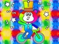 Lojë Libër Ngjyrosjeje: Monkey Rides Unicycle  në internet