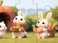 Lojë Jigsaw Puzzle: Lepuj me karrota  në internet