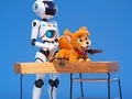 Lojë Libër për t'u ngjyrosur: Robot dhe qen  në internet