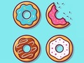 Lojë Libër për t'u ngjyrosur: Donuts  në internet