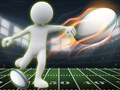 Lojë Stickman Rugby Run and Kick në internet