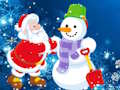 Lojë Bashkim pjesësh figure Santa Claus dhe Snowman  në internet