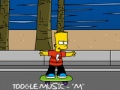 Lojë Bart Simpson Skateboarding  në internet