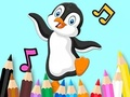 Lojë Libër për t'u ngjyrosur: Pinguin që vallëzon  në internet