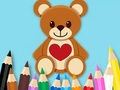 Lojë Libër për t'u ngjyrosur: Toy Bear  në internet