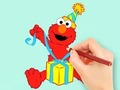 Lojë Libër Ngjyrosjeje: Dhurata Elmo  në internet