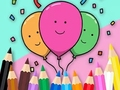 Lojë Libër Ngjyrosjeje: Celebrate-Balloons  në internet