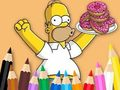 Lojë Libër për t'u ngjyrosur: Simpson Donut  në internet