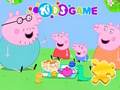 Lojë Jigsaw Puzzle: Piknik Familjar Peppa Pig  në internet