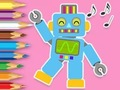 Lojë Libër për t'u ngjyrosur: Robot Dancing  në internet