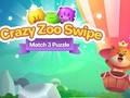 Lojë Puzzle Crazy Zoo Swipe Match 3  në internet