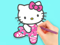 Lojë Libër Ngjyrosjeje: Hello Kitty Dancing  në internet