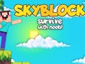 Lojë Skyblock mbijetoni me Noob!  në internet