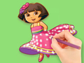 Lojë Libër Ngjyrosjeje: Dora Prepare Party  në internet