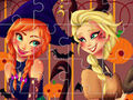 Lojë Jigsaw Princesha Halloween  në internet