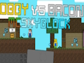 Lojë Obby vs Bacon: McSkyblock në internet