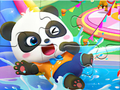 Lojë Jigsaw Puzzle: Baby Panda Park ujor  në internet