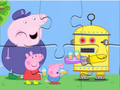 Lojë Mister Jigsaw: Peppa Robot në internet