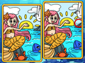 Lojë Mermaids Spot Diferencat  në internet