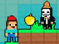 Lojë NOOB vs Hacker Gold Apple në internet