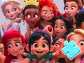 Lojë Mister Jigsaw: Foto e familjes Disney Princess në internet