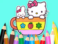Lojë Libër Ngjyrosjeje: Kitty Cup  në internet