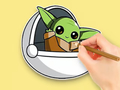 Lojë Libër për t'u ngjyrosur: Master Yoda  në internet