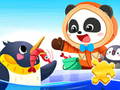 Lojë Jigsaw Puzzle: Baby Panda Tour Antarctic  në internet