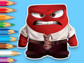 Lojë Libër për t'u ngjyrosur: Inside Out Angry  në internet
