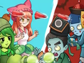 Lojë Plant Girl Mbrojtjes Zombie  në internet