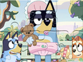 Lojë Mister Jigsaw: Koha e lojës Bluey në internet
