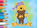 Lojë Libër për t'u ngjyrosur: Winnie With Toy Bear  në internet