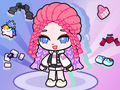Lojë Fashionista Avatar Studio Fustan në internet