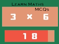 Lojë Mësoni MCQ-të e matematikës  në internet
