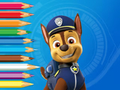 Lojë Libri i Ngjyrosjes: Paw Patrol Chase  në internet