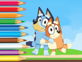 Lojë Libër për t'u ngjyrosur: Bluey And Bingo Holiday  në internet
