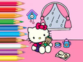 Lojë Libër Ngjyrosjeje: Hello Kitty Rainy Day  në internet