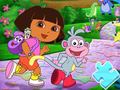 Lojë Mister Jigsaw: Dora Explorer në internet